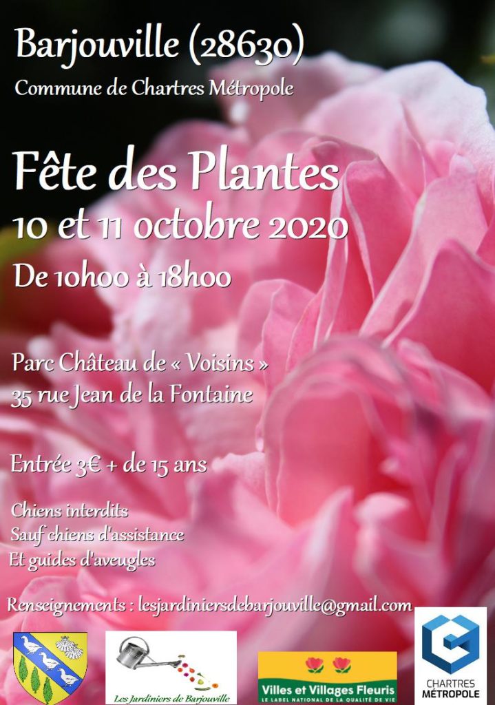 Affiche Fête des Plantes Barjouville 2020