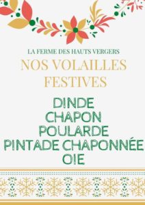 Volailles Festives - Crédits : La Ferme des Hauts-Vergers