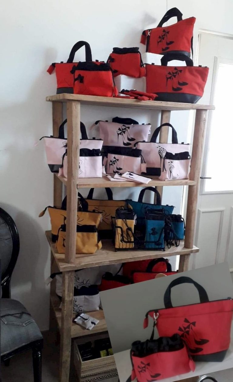 Sac imprimé en peinture - Crédit : ARTOUT COEUR